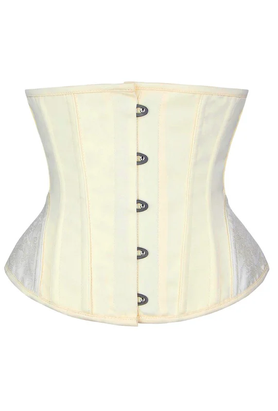 Apricot Hip Detail Steel-Boned Underbust Corset