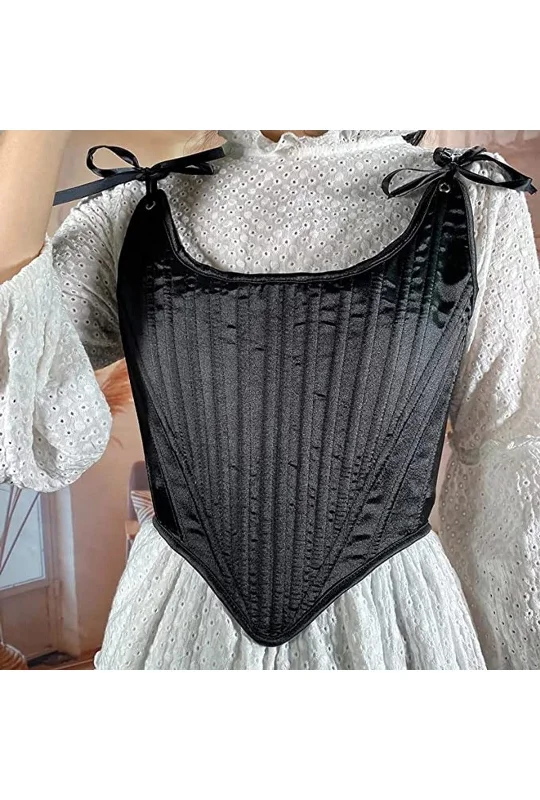 Black Bandage Corset Top