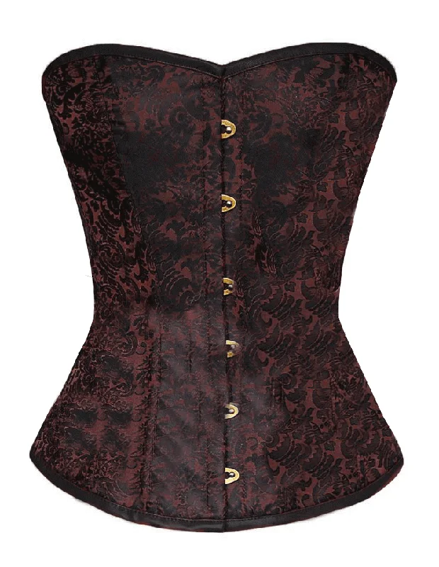 Brown Jacquard Corset