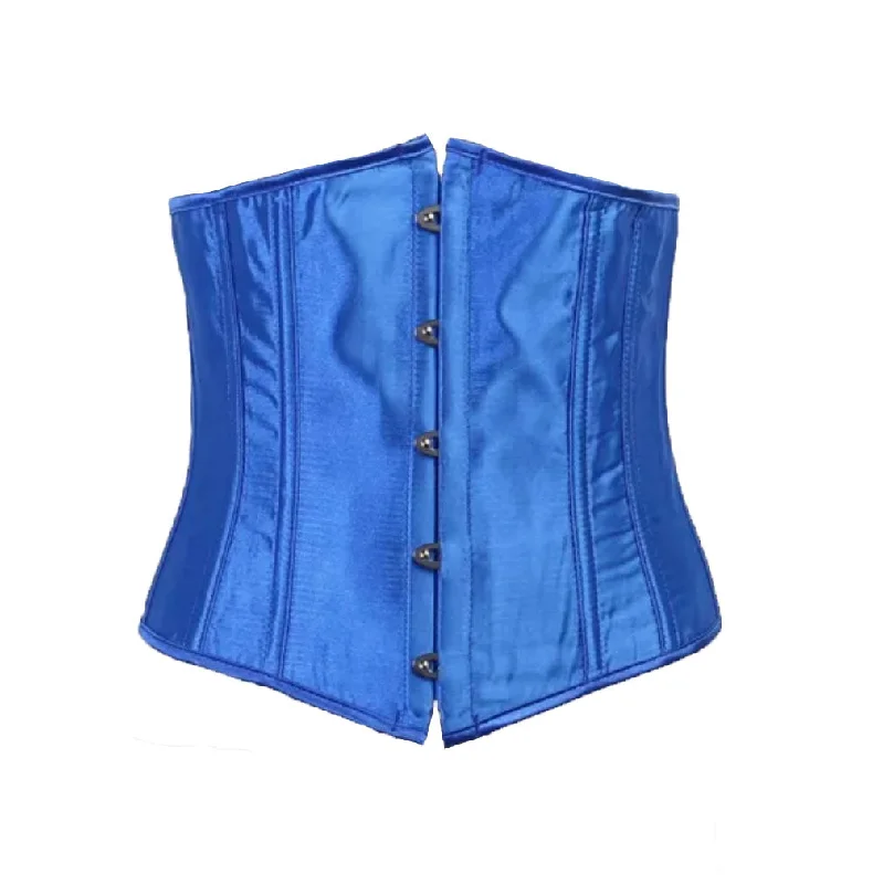 Royal Blue Satin Underbust Corset