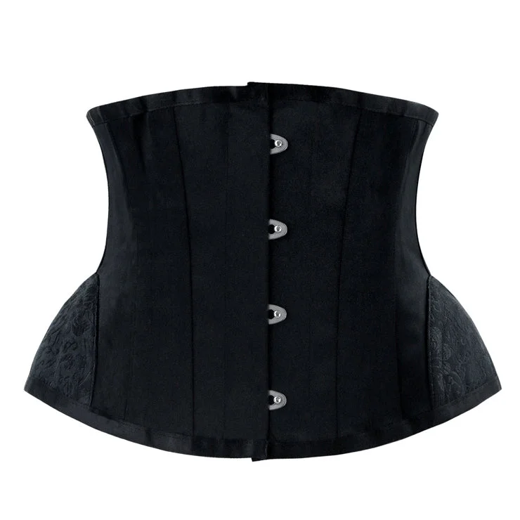 Vintage Hip Black Underbust Corset