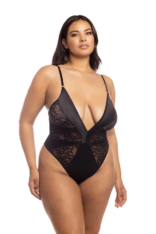 Curvy Amaya Snake Lace Teddy