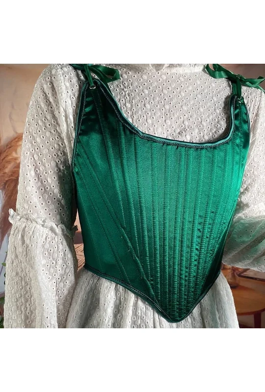 Emerald Green Bandage Corset Top