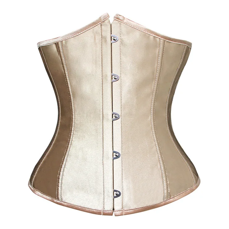 Champagne Satin Underbust Corset