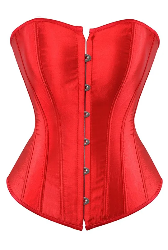 Red Classic Satin Corset