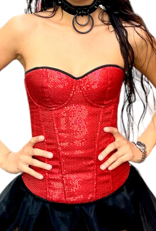 Sequin Red Devil Corset