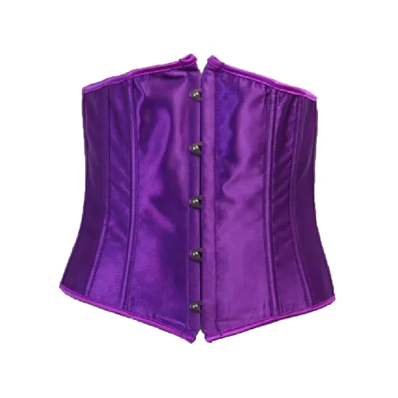 Purple Satin Underbust Corset