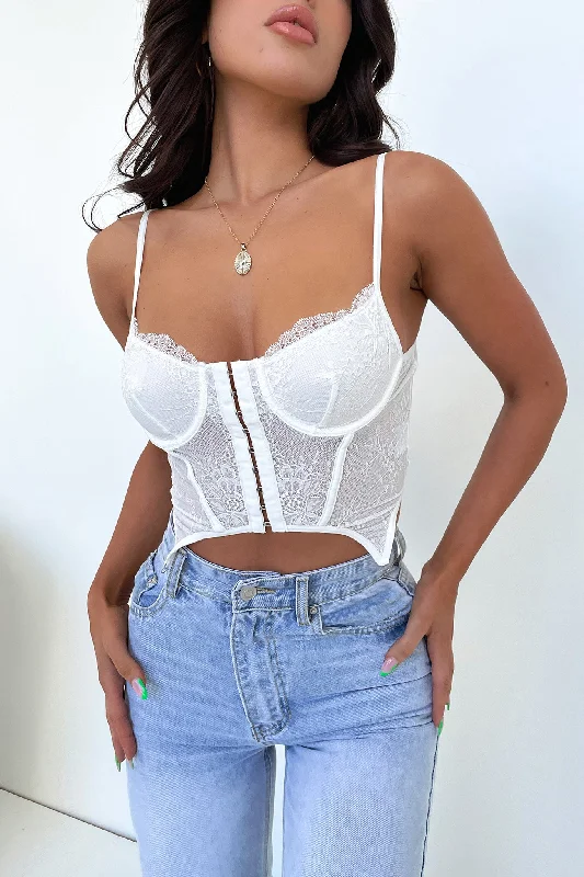 Spencer Bustier - White