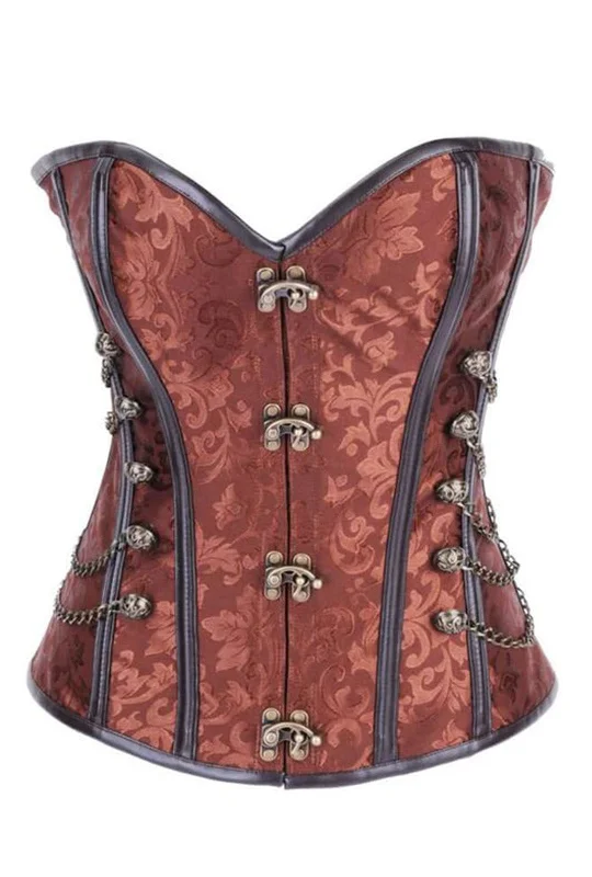 Steel Boned Copper Steampunk Chain Corset