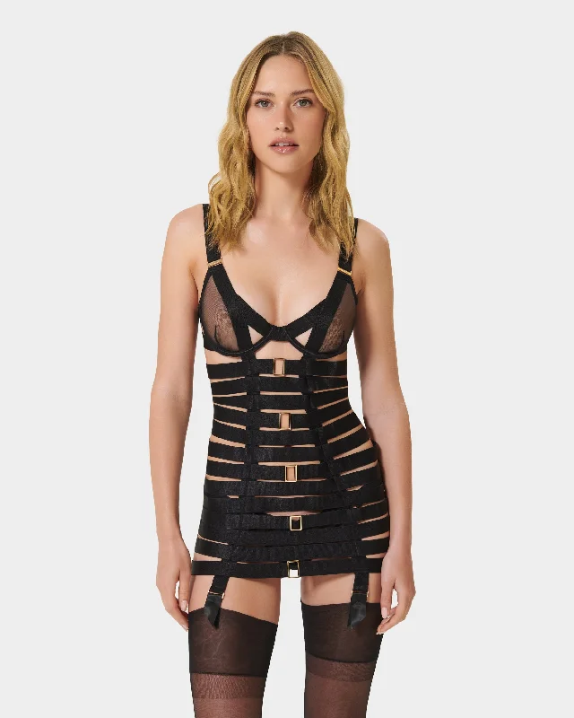 Trinity Longline Wired Basque Black