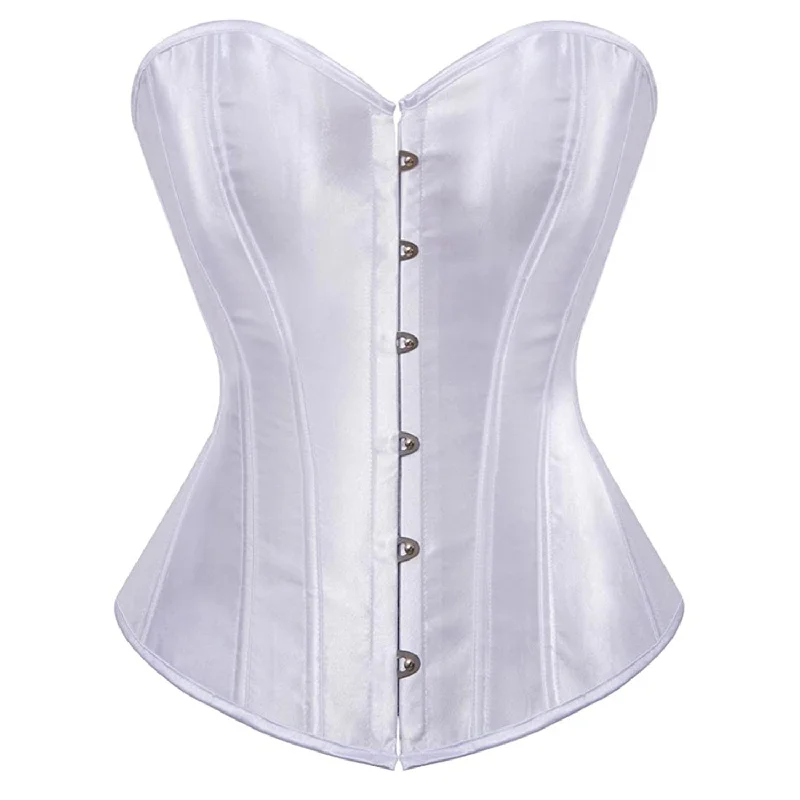 White Classic Satin Corset