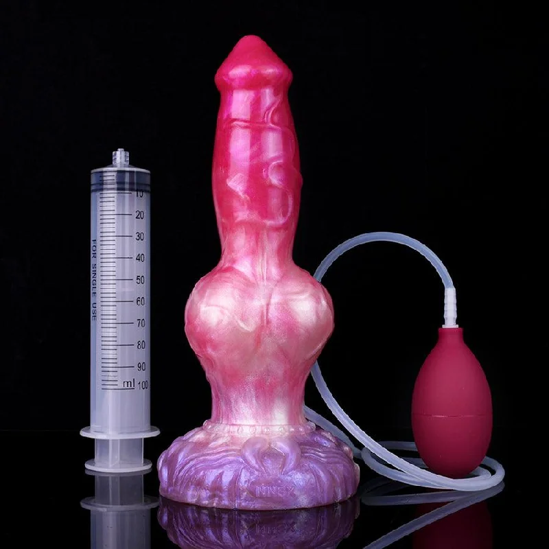 10 Inches Ejaculating Dog Dildo for Women