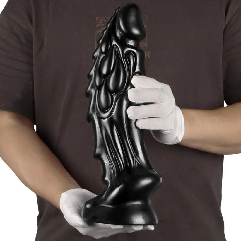 13 Inches Black Giant Dragon Dildo