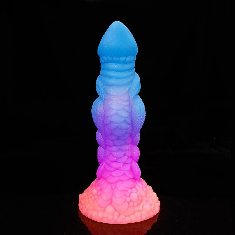 8 Inches Silicone Luminous Dragon Dildo Sex Toy