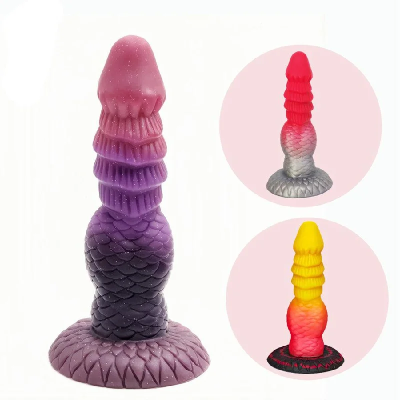 8 Inches Soft Silicone Dragon Dildo Sex Toy