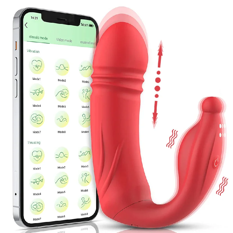 APP Wearable Vibrators Telescopic Vibrating Panties Clitoral G Spot Vibration Massager