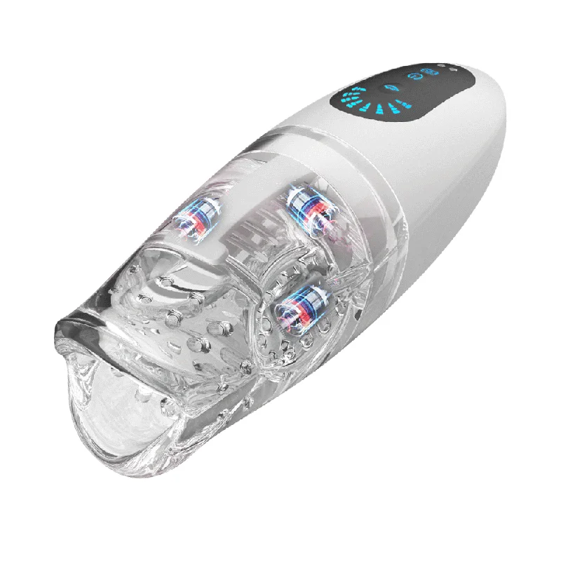 Automatic Biting Male Masturbator, 5 Biting & 8 Vibration Pocket Pussy With 3 Powerful Motors & 3D Realistic Textured