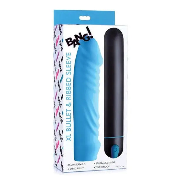 BANG! 3 Speed XL Bullet and Silicone Ribbed Sleeve