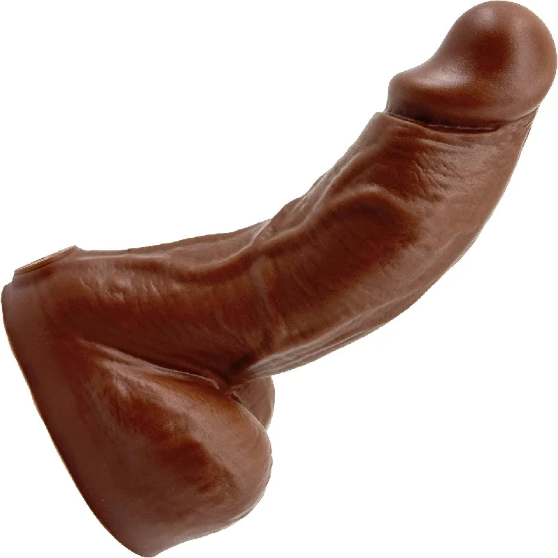 BIG Daddy Dallas Large 8" Platinum Silicone Realistic Dildo By Dee's Big Daddies - Chocolate