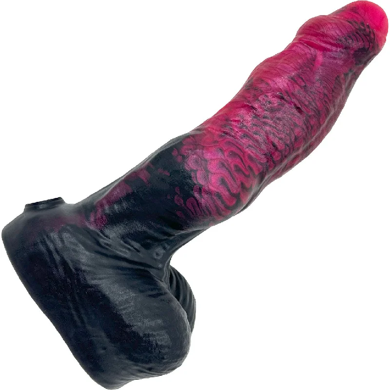 BIG Daddy Dane Werewolf Knot Large 7.75" Platinum Silicone Dildo By Dee's Big Daddies - Hellboy