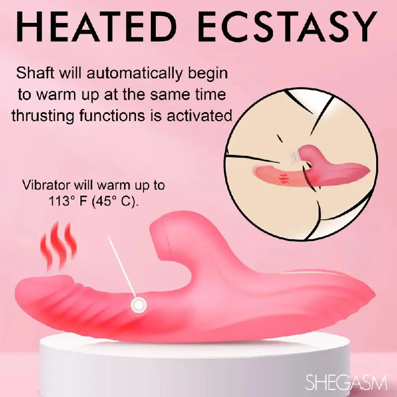 Candy-Thrust Warming, Thrusting, Sucking Rabbit Vibrator