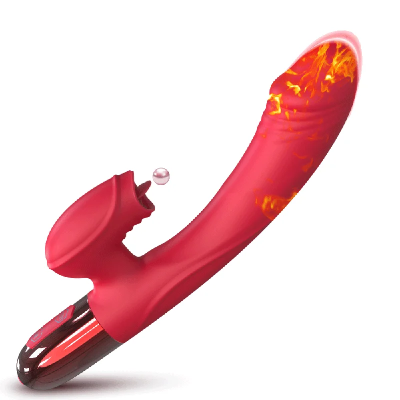 Deborah- G Spot Rabbit Vibrator for Women with Tongue Licking Clitoris Stimulator Heating Dildo