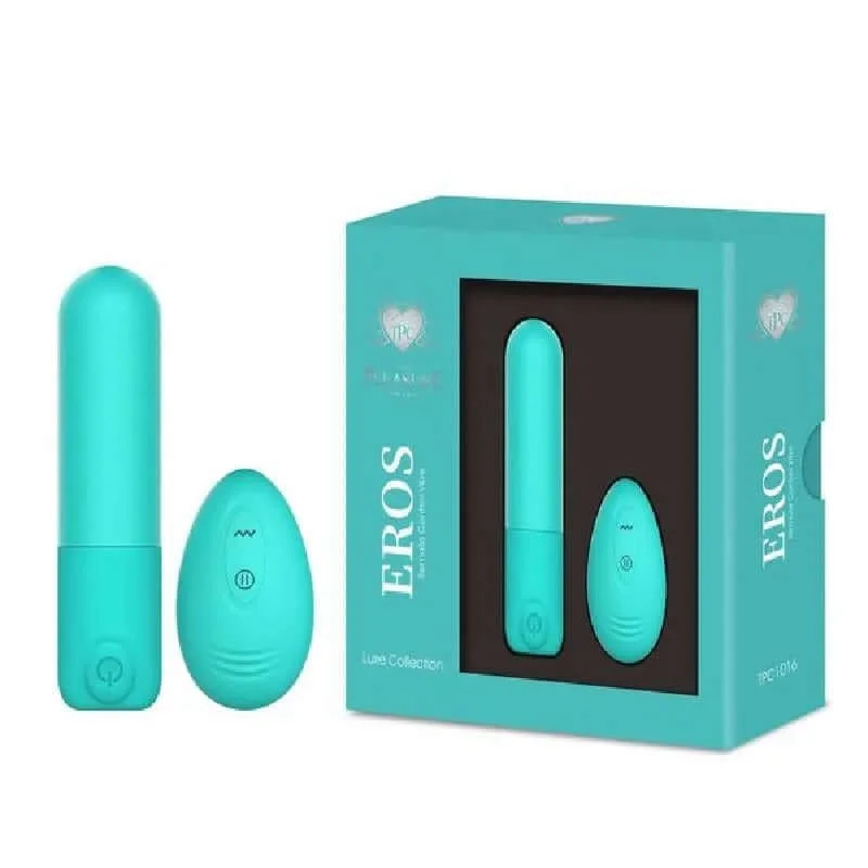 Eros Ultra Bullet with Remote Teal – 10 Powerful Vibration Speeds