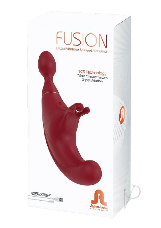 Fusion Red Triple Stimulation Vibrator – 9 Vibration Intensities & 7 Pulsation Modes