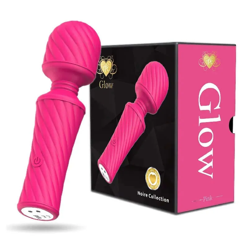 Glow Mini Power Wand Pink – 10-Speed Vibrator