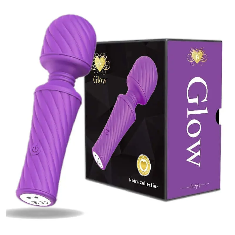 Glow Mini Power Wand Purple – 10-Speed Vibrator