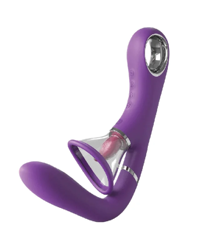 Her Ultimate Pleasure Pro Licking Sucking G-Spot Vibrator - Fantasy for Her