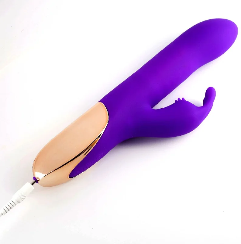 Karlin Supercharged Silicone Rabbit Vibrator Rechargeable Purple