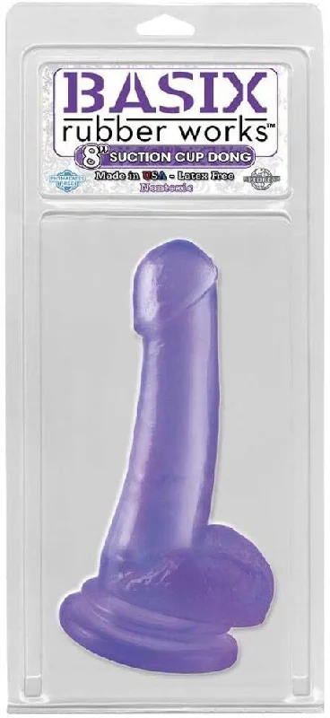 Pipedream Products Basix 6.5” Dong with Suction Cup Purple