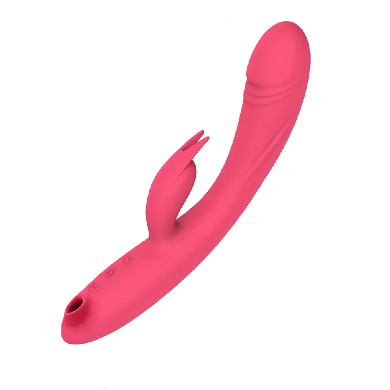 Rabbit Vibrator with Clit Sucker On the End V9