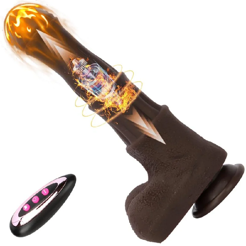 Remote Control Thrusting Black Horse Dildo