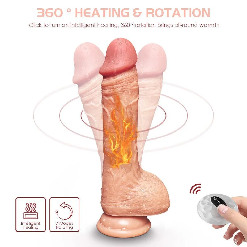 Thrusting Swing Suction Cup Dildo Vibrator