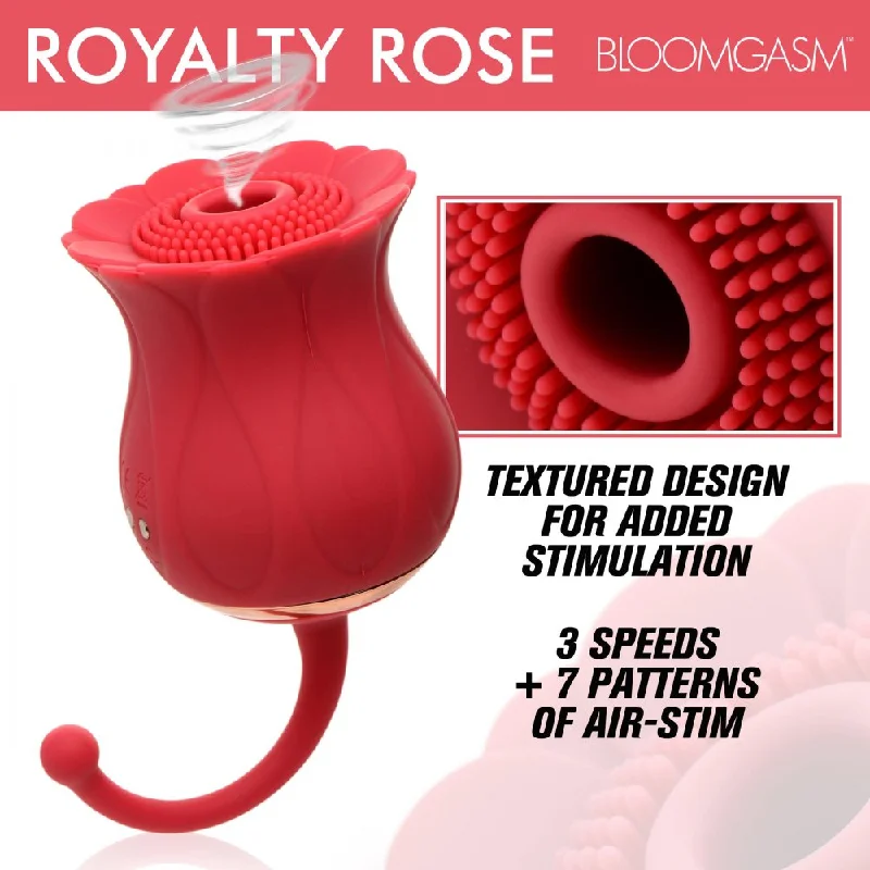 Royalty Rose Sex Toy Textured Suction Clit Stimulator