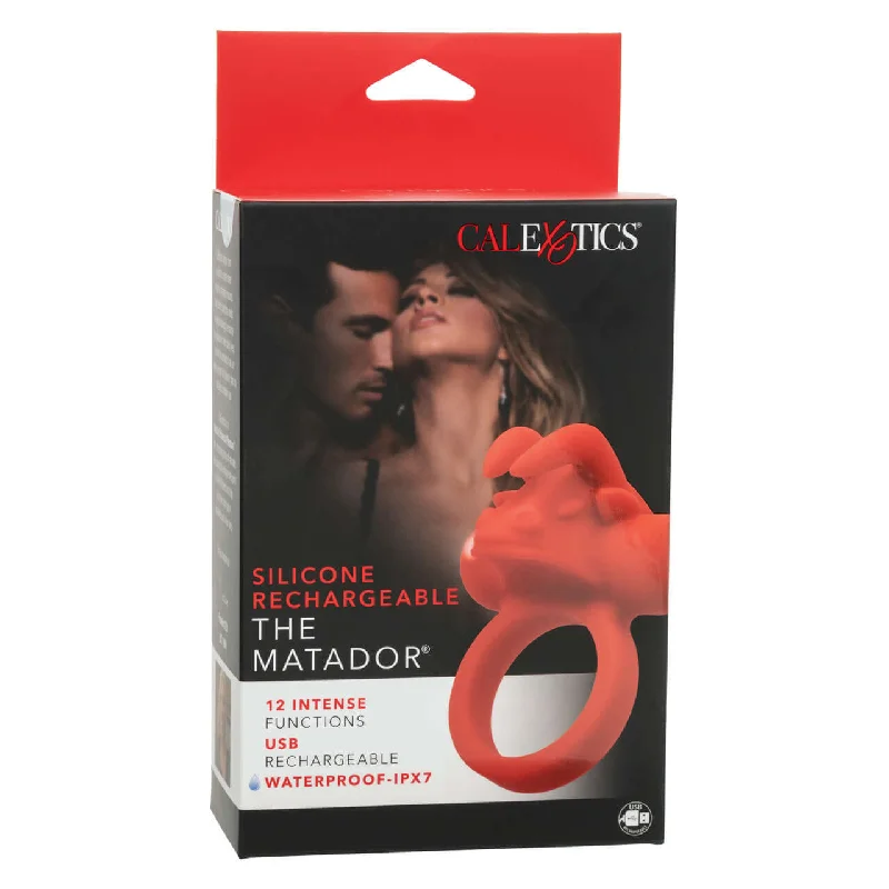 Silicone Rechargeable The Matador Couples Vibrating Enhancer – Triple Stimulation