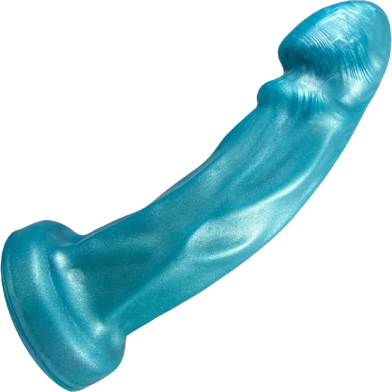 Splendid Dual-Density 8" Silicone Dildo By Uberrime - Large, Pearl Turquoise