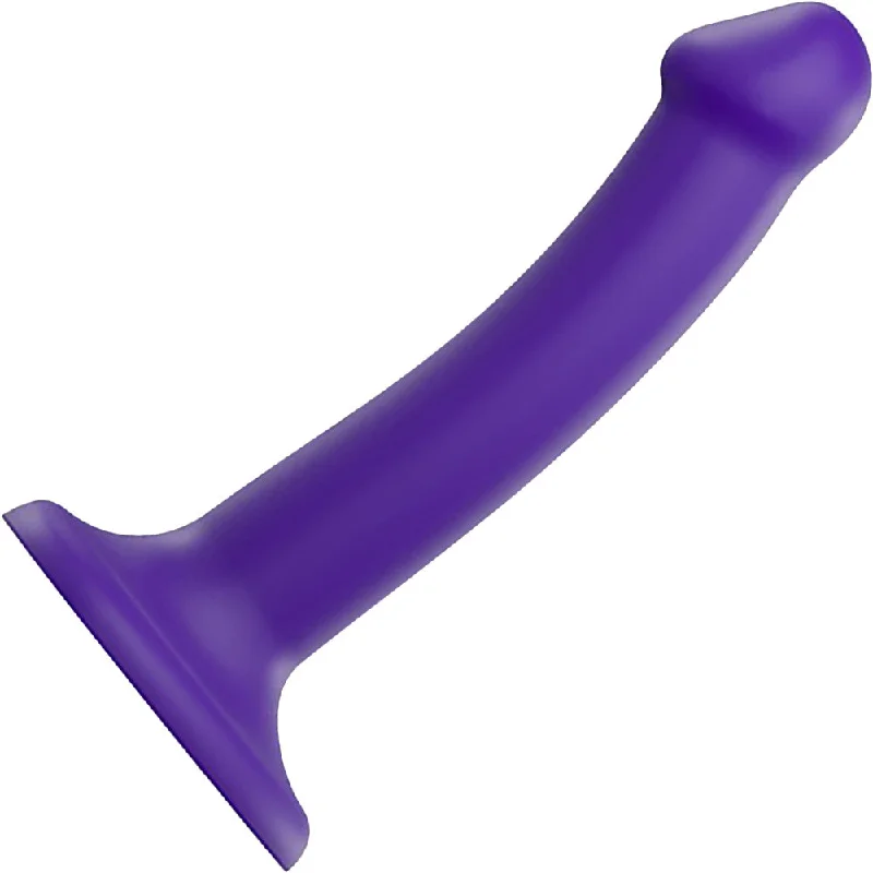 Strap-on-Me Bendable Dual Density Silicone Suction Cup Dildo - Small Purple