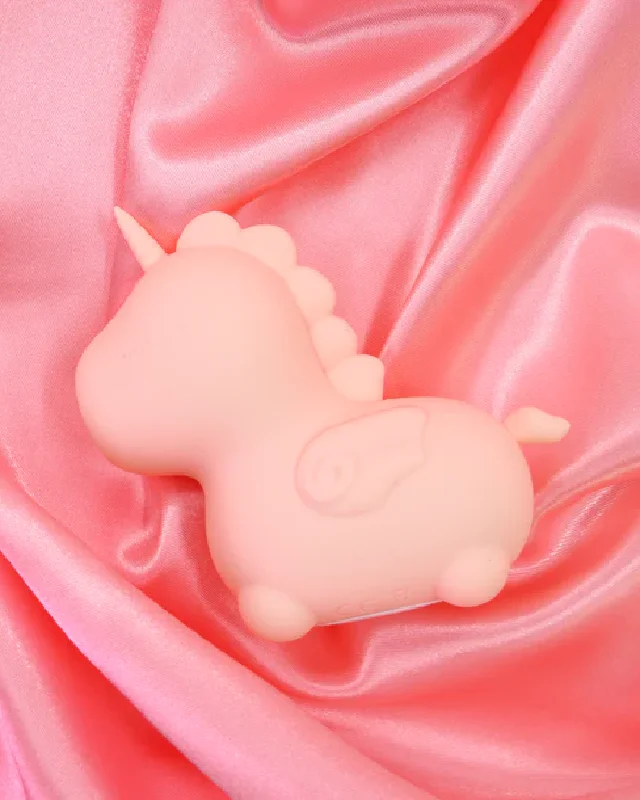 Heart Throb Unicorn Shaped Clitoral Pulsating Vibrator - Orange