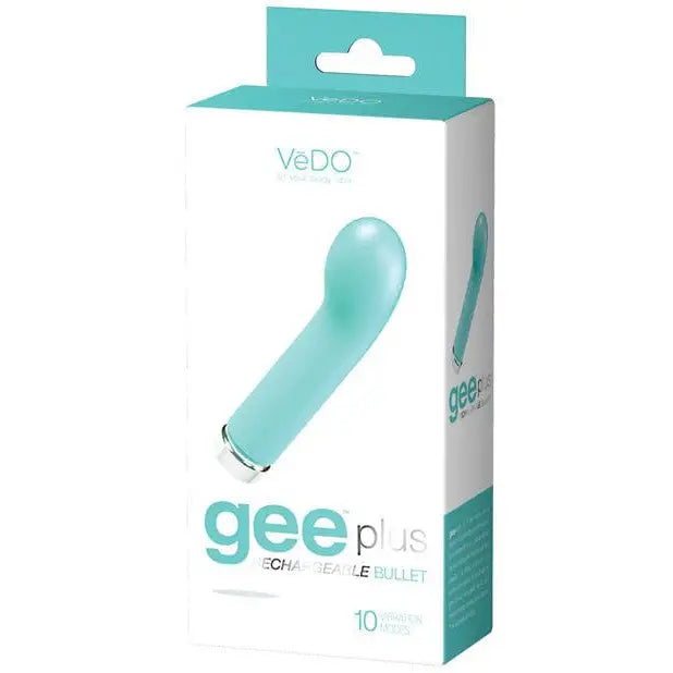 Vedo Gee Plus Rechargeable Vibe - Tease Me Turquoise