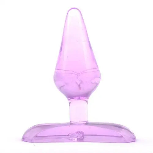 2.75-inch Jelly Purple Medium Anal Plug with Flared Base