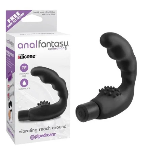 Vibrating Reach Around Prostate Massager Vibrator by Anal Fantasy